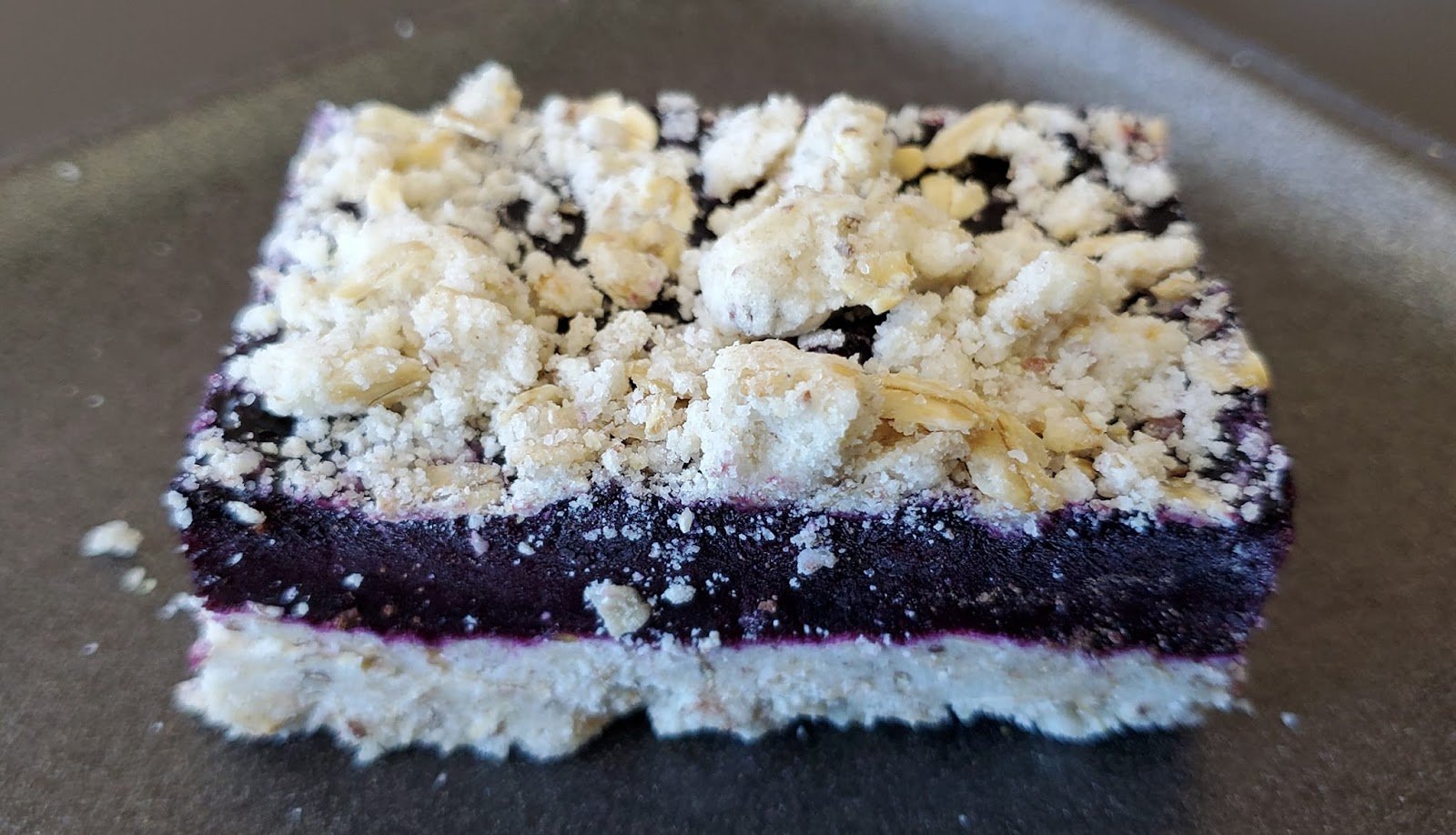 Gluten Free Blueberry Crumble Square